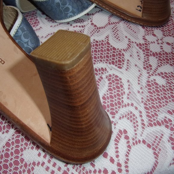 Coach Blue Logo Sandals Size 11 B (Medium) - Picture 4 of 7